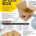 Download Flyer "Speedbox Individualdruck" mit allen verfügbaren Größen